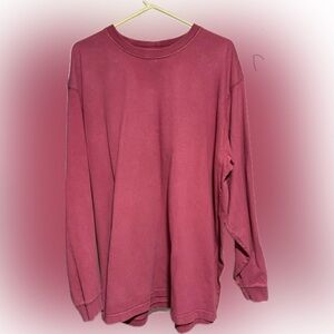 Carhartt 2XL Long Sleeve Shirt in Burgundy